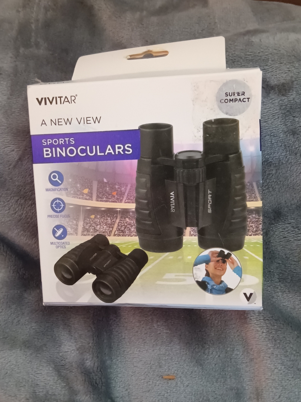 Vivitar Black Sports Binoculars - Compact Outdoor Optics